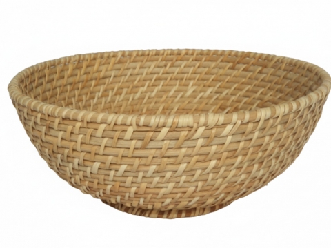 Vietnam rattan bowl with feet